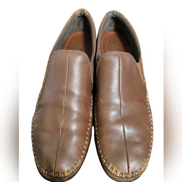 SAS Tripad Comfort Brown Leather Womens Casual Comfort Shoe, 8 - Picture 3 of 13